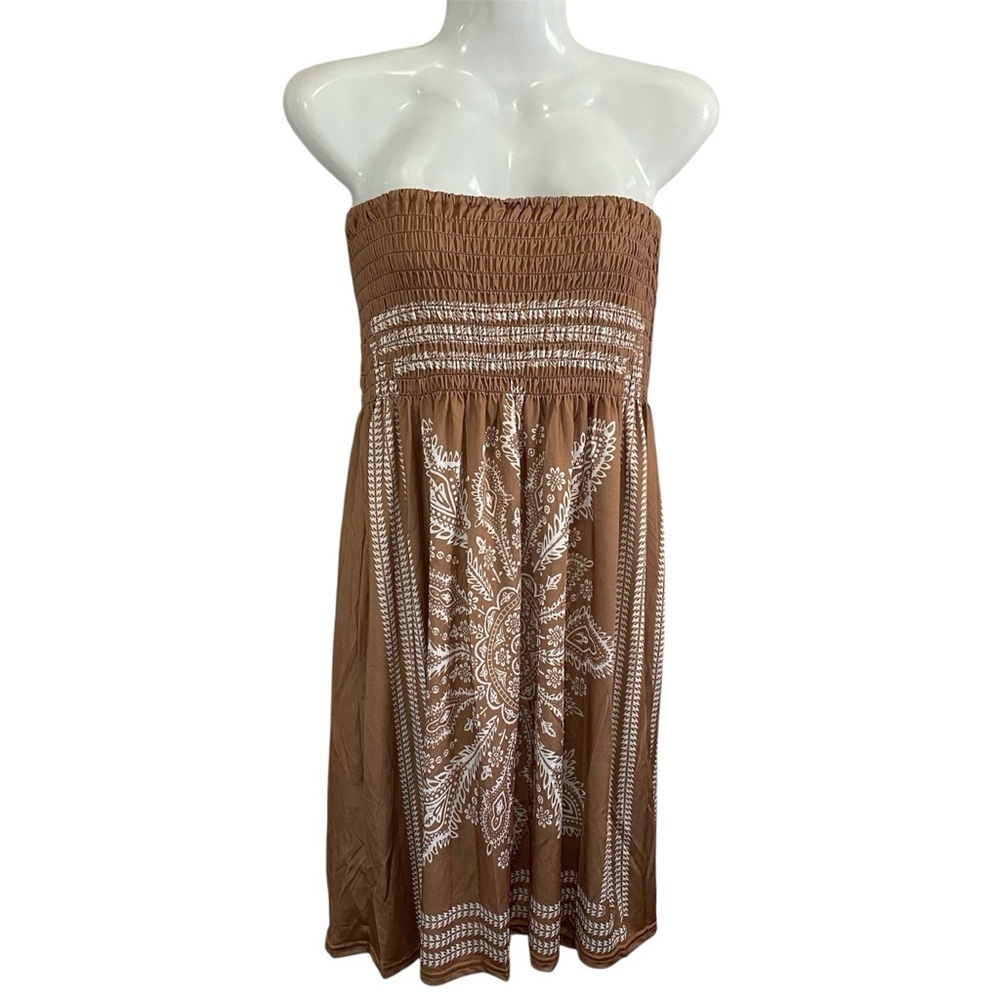 Kendall & James Bohemian Strapless Sundress Sz-One Size
